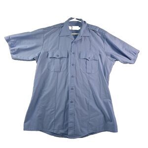 Elbeco Paragon Plus Short Sleeve Uniform Shirt Men's L Pockets Blue Bundle of 3